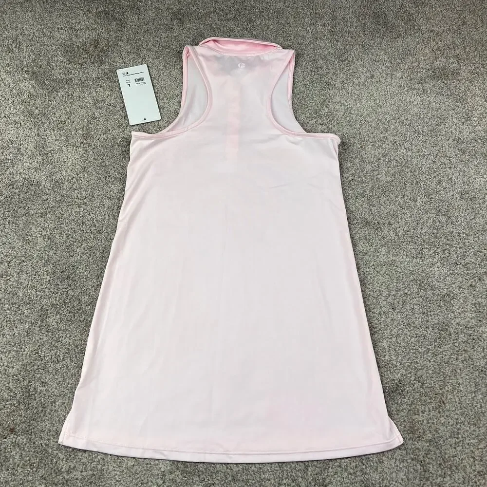 NWT! 90 Degrees Girls Light Pink Athletic Dress Size Large